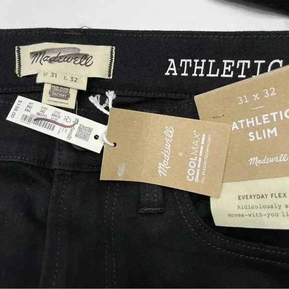 Madewell Mens Athletic Slim Jeans: COOLMAX® Denim Edition - Bainhart 31x32 NWT - Picture 12 of 12